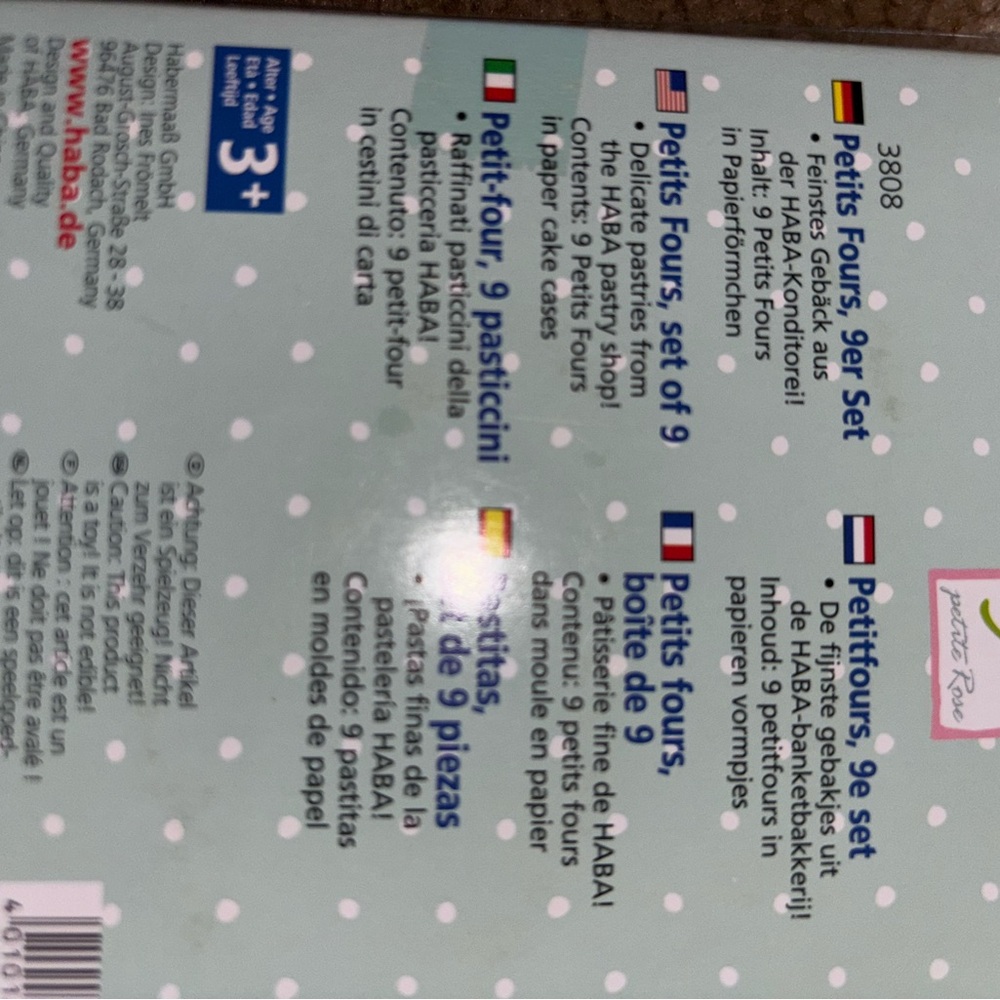 HABA Petit Fours Set - Picture 3 of 3